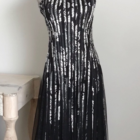 JS Collections Tulle Fit & Flare Cocktail Dress - Picture 2 of 12